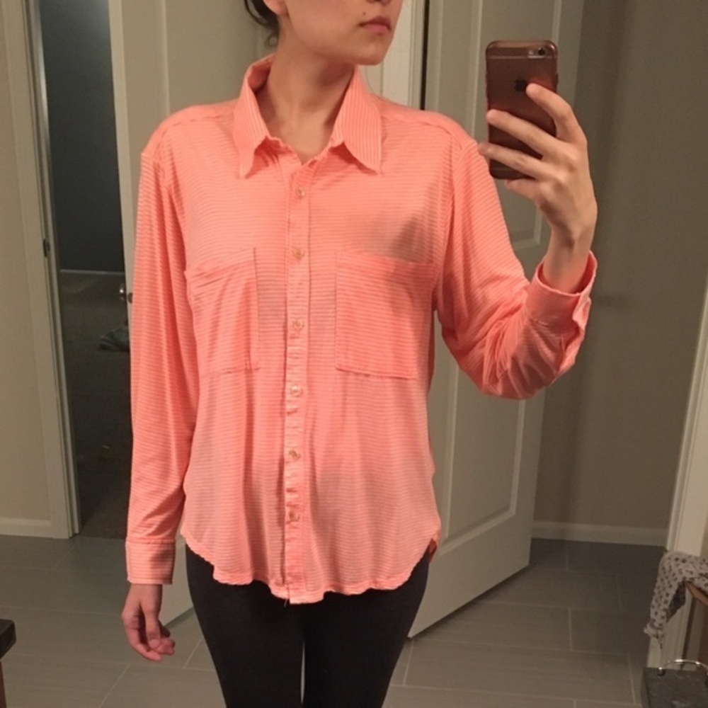 Willow and clay top in neon orange